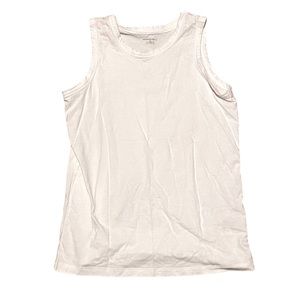 Amazon Essentials Girls White Cotton Tank Top Size Large